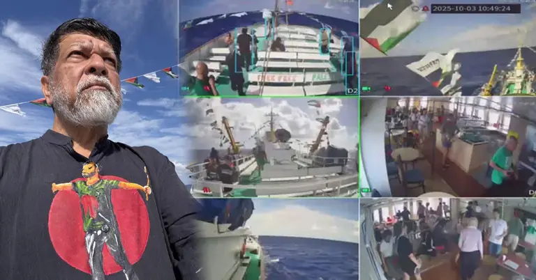 শহিদুল আলম ও কনসেন্স জাহাজের একটি দৃশ্য